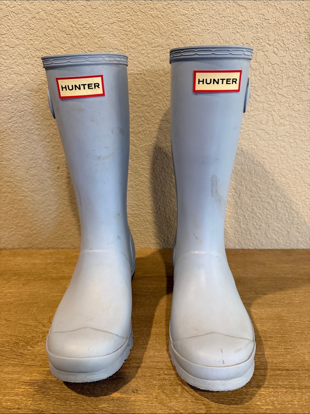 Light Blue Hunter Rain Boots